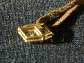 Bilinski Cubes Pendant I in Natural Bronze