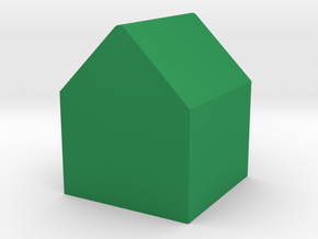 House Game Piece in Green Processed Versatile Plastic