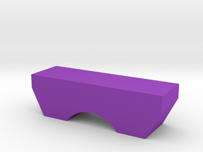 Single Arch Bridge Game Piece in Purple Processed Versatile Plastic