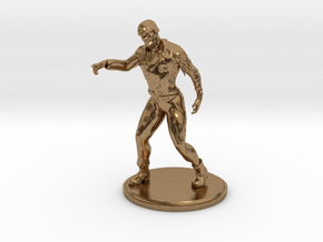 Biker Zombie Statuette in Natural Brass