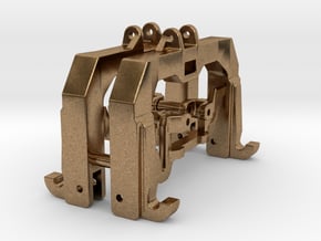 (2) GREEN 3 POINT CAT 3/4N  QUICK HITCH - BR in Natural Brass