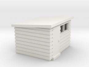 Garden Shed (Pent Roof) in White Natural Versatile Plastic