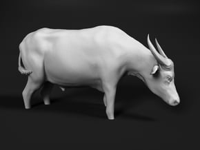 Domestic Asian Water Buffalo 1:9 Stands in Water in White Natural Versatile Plastic