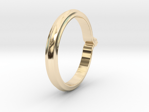 Shapesweeper Octagonal Basic Ring in 14k Gold Plated Brass: 5.5 / 50.25