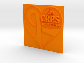 KiwiCRPS Pendant in Orange Processed Versatile Plastic