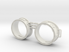 Steampunk: Wearable Glasses / Googles VER.2 in White Natural Versatile Plastic