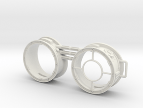 Steampunk: Wearable Glasses / Googles VER.3 in White Natural Versatile Plastic