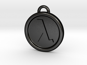 Half-Life Logo Keyring Keychain FOB in Matte Black Steel