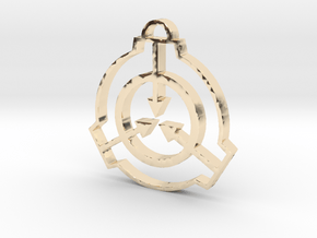 SCP Pendant in 14k Gold Plated Brass