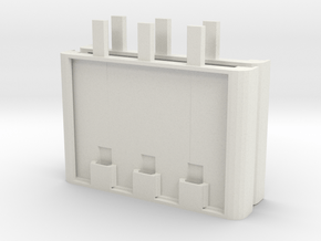 Miniature Floating Pontoon Bridge - Expansion Pack in White Natural Versatile Plastic: 1:144