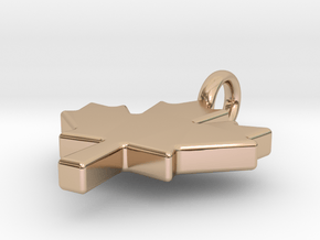 The Maple Leaf - Pendant in 14k Rose Gold Plated Brass