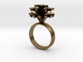 Fireworks Ring in Polished Bronze