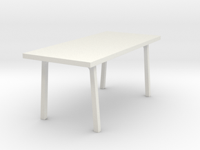 Miniature Vastanby Table - IKEA in White Natural Versatile Plastic: 1:24