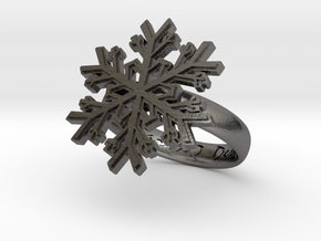 Snowflake Ring 1 d=16mm h35d16 in Polished Nickel Steel