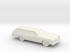 1/87 1974 Ford LTD Station Wagon in White Natural Versatile Plastic
