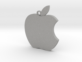 Apple logo in 3D in Aluminum