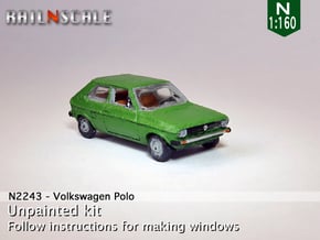 Volkswagen Polo 1 (N 1:160) in Tan Fine Detail Plastic