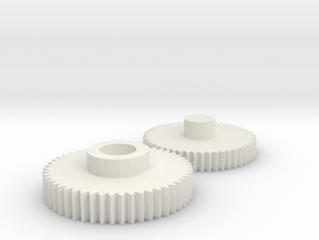 M240 Box Mag Gear Replacement Set (v1) in White Natural Versatile Plastic