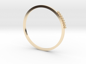 Minimalist Stackable Ring in 14k Gold Plated Brass
