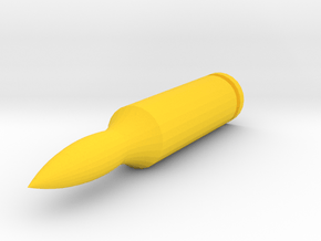 Mock Bullet in Yellow Processed Versatile Plastic