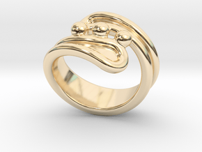 Threebubblesring 29 - Italian Size 29 in 14K Yellow Gold