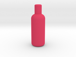 Round Wine Bottle Game Piece in Pink Processed Versatile Plastic