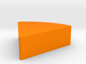 Sliced Cheese Game Piece in Orange Processed Versatile Plastic