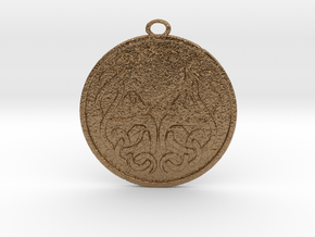 Cultist Amulet in Natural Brass