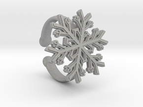 Snowflake Ring 1 d=16.5mm Adjustable h35d165a in Aluminum