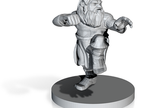 Dwarf Monk with Glorious Hair in Tan Fine Detail Plastic