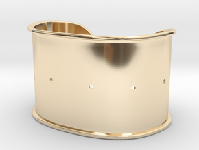 Cuff Band Only - Bent (for wrists 2.5"x1.5") in 14k Gold Plated Brass