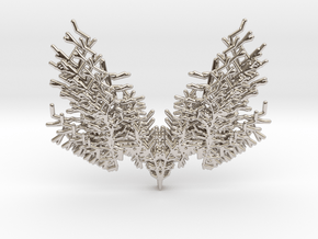 Parametric Necklace v.2 in Rhodium Plated Brass