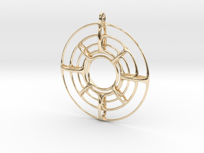 YnYPendant in 14K Yellow Gold