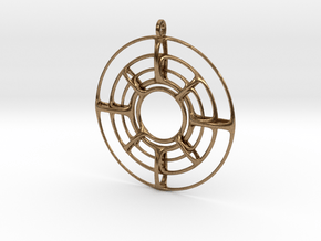 YnYPendant in Natural Brass