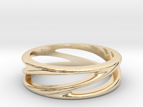 Matel Ring in 14k Gold Plated Brass