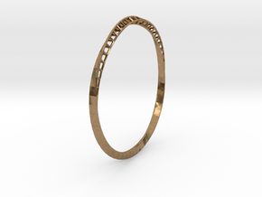 Mobius Bangle in Natural Brass