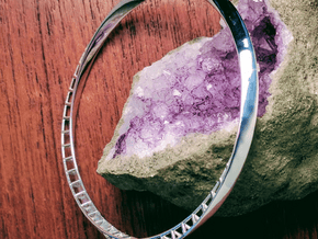 Mobius Bangle in Polished Silver