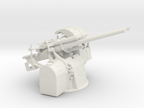 1/35 IJN 89 Type/40 (127mm) AA Gun Shield in White Natural Versatile Plastic