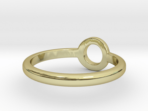 Ring of Atlantis in 18k Gold Plated Brass: 6 / 51.5