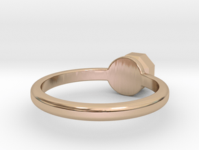 The ring with a diamond 1 carat in 14k Rose Gold: 6 / 51.5