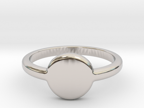 Ring with your initials (US) 11 in Platinum