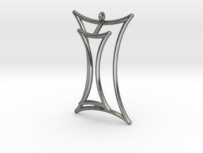 Talbot's Curve Pendant in Polished Silver