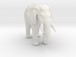 Printle Animal Elephant - 1/24 in White Natural Versatile Plastic