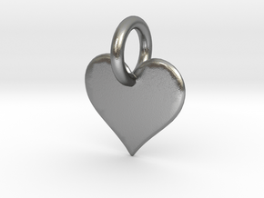 little heart in Natural Silver