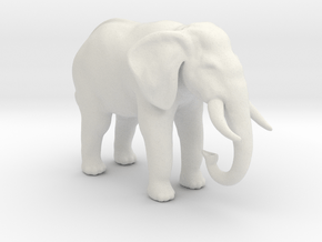 Printle Animal Elephant - 1/64 in White Natural Versatile Plastic