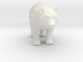 Printle Animal Bear - 1/76 in White Natural Versatile Plastic