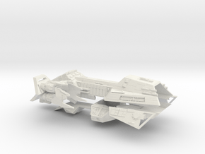 1/1000 Zann Consortium Interceptor IV Frigate in White Natural Versatile Plastic