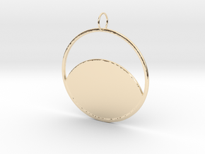 Moon's Reflection in 14k Gold Plated Brass