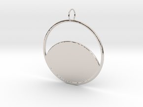 Moon's Reflection in Rhodium Plated Brass