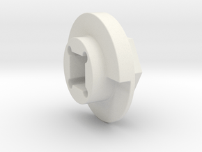 DX4 wheel adapter BS=12mm in White Natural Versatile Plastic
